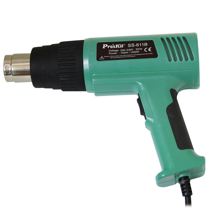 溫度保護型熱風槍 230V-240V/1500W